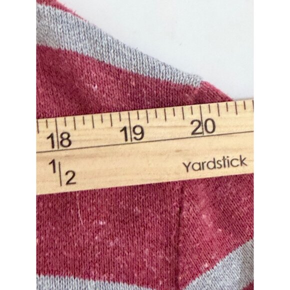 Urban Pipeline Cotton Blend Sweater Mens XL Red & Gray Striped Long Sleeve Pullo - Picture 5 of 8